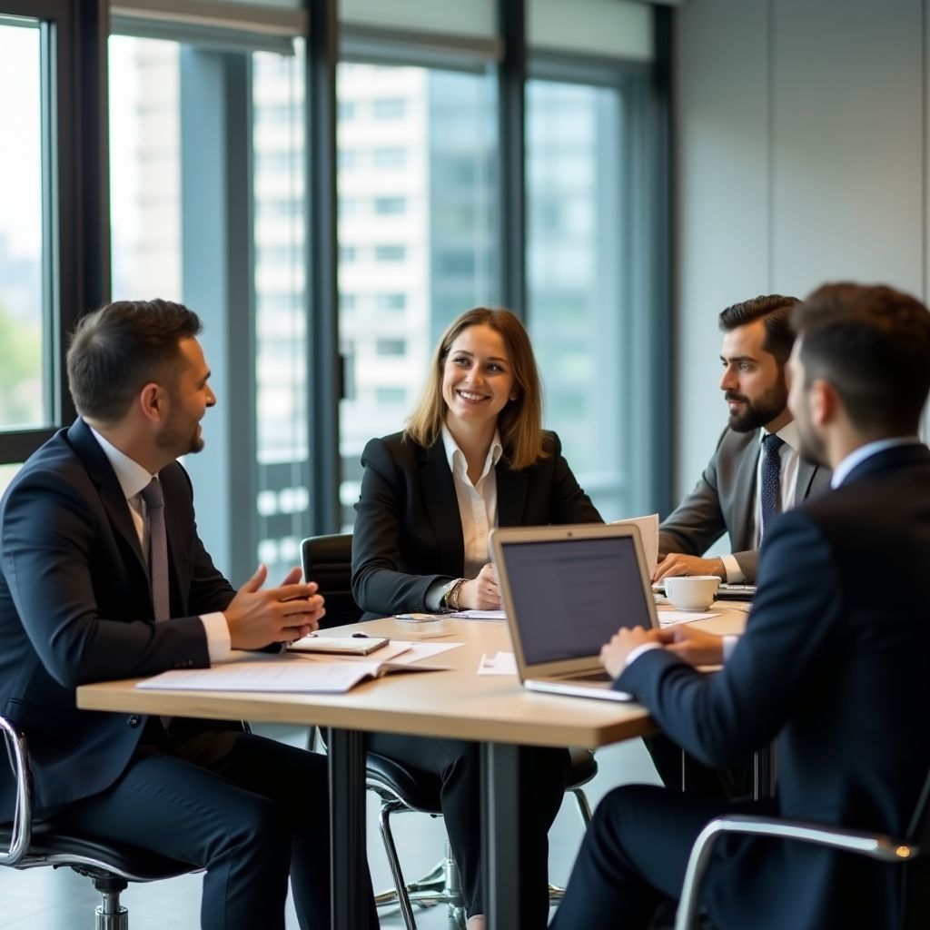 Business coaching session in progress